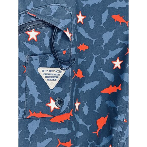 Columbia PFG Board Short Size 30 Gamefish Swim Trunk 9” - Picture 2 of 12